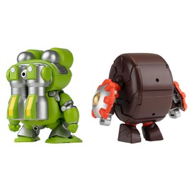 Wave KM-145 Tachibaneko Kogyo QOSMOS Series Bee Robo Kabu Tack Gerotan & Dangoron Set, NON Scale, Total Height Approx. 3.9 inches (10 cm), Color Coded Plastic Model Assembly Kit