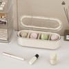 Clear Acrylic Makeup Brush Holder Organizer With Lid - Cosmetic