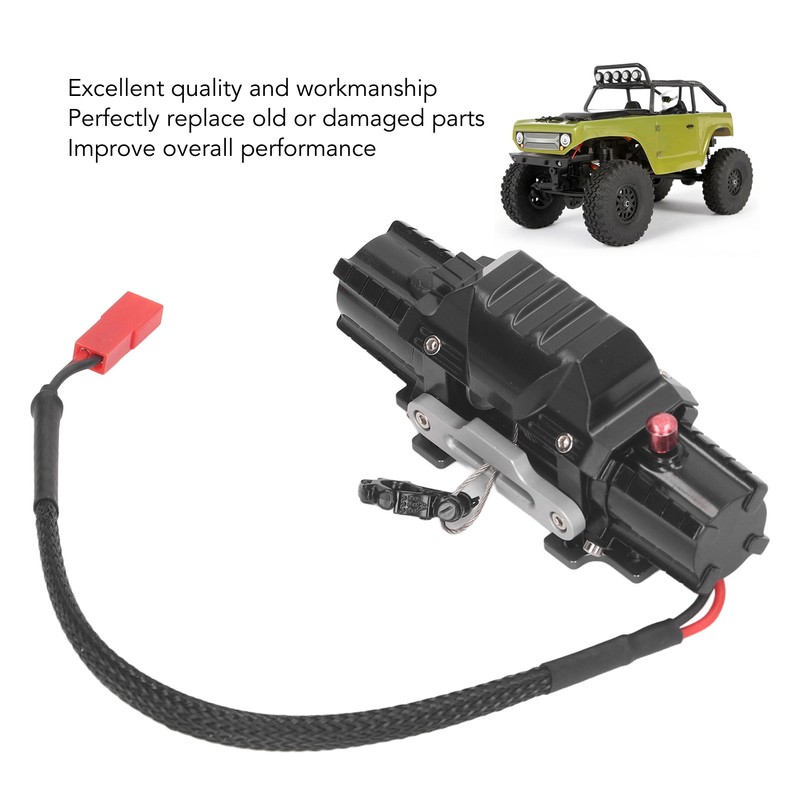 RC Dual Motor Winch 1/10 Aluminum Alloy Metal Automatic Simulated