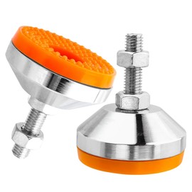 Evponk 2 Pcs Heavy Duty Furniture Leveling Feet, Adjustable Furniture Feet Levelers M10 Threaded Leg Levelers for Sofa Cabinets Tables Chairs Raiser