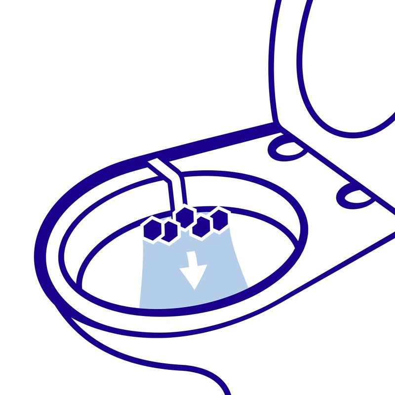 Domestos Power 5 Pink Magnolia Toilet Stone 55 ml Pack