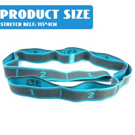 Norhogo Yoga Stretch Bands, Adult Nine Gauge Dance Stretch Bands Digital Stretch Bands, Expander Pilates Yoga Stretch Resistance Bands for Pilates, Yoga, Dance, Gymnastics Exercise and Flexibility