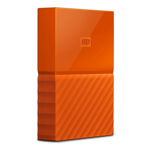 WD 2TB Orange My Passport Portable External Hard Drive -