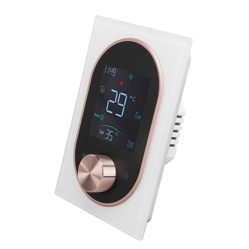 Smart Color Thermostat for Electric Heater LCD Programmable Touchscreen Control