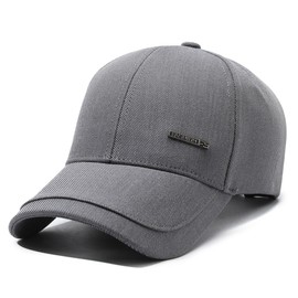 Men's Vintage Baseball Cap Adjustable Plain Cotton Dad Hat Trendy Trucker Hats for Mens Headwear (US, Alpha, One Size, Grey)