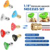 Gasea 7 Pcs Pressure Washer Spary Nozzles Tips, 1/4 Inch