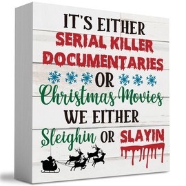 Farmhouse Christmas Decor, Funny Christmas Office Decorations, Funny House Decor, Rustic Christmas Decor, Christmas Shelf Decor, Primitive Christmas Decor, Christmas Story Decorations 5x5 inches