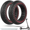 Cooryda 60/70-6.5 Scooter Tire, 10x2.50 Solid Scooter Tire 10 inch