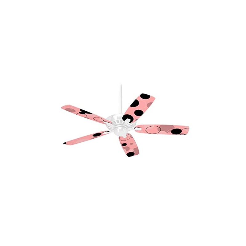 Lots of Dots Pink on Pink - Ceiling Fan Skin
