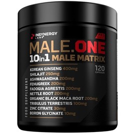 Male One 10 in 1 Male Matrix Supplement for Men, Ashwagandha, Maca, Fenugreek, Muscle Growth, Energy, Drive, Strength, Recovery (2 Month Supply)