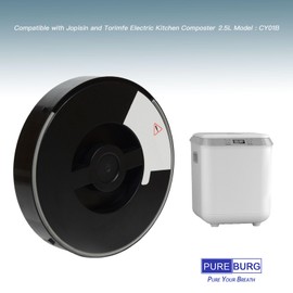 PUREBURG Replacement Filters Compatible with Jopisin and Torimfe Electric Kitchen Composter 2.5L Model : CY01B,2-Pack Activated Carbon Filter Air Clean