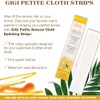 GiGi Waxing Strips for Hair Waxing/Hair Removal, Petite Cloth Strips
