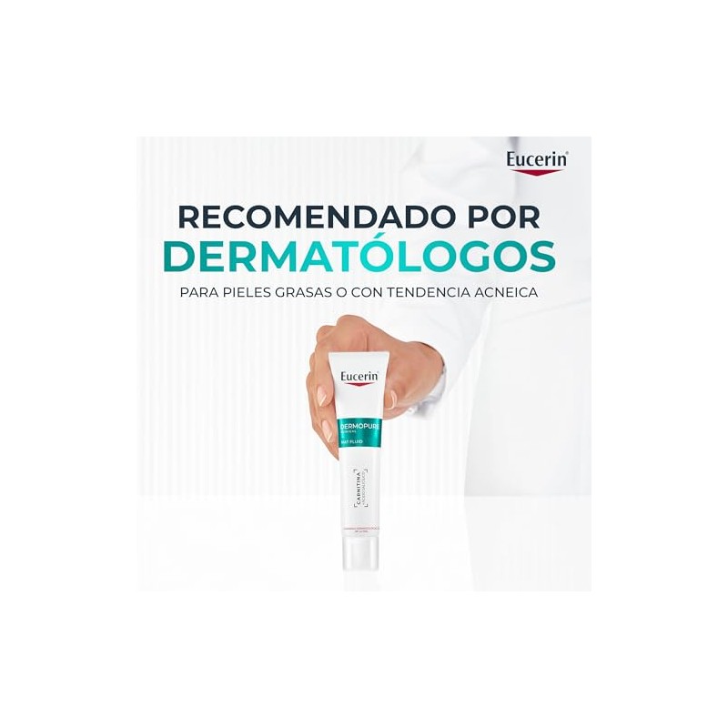 EUCERIN DermoPure Fluido Facial Hidratante Matificante Para Piel Grasa, 40