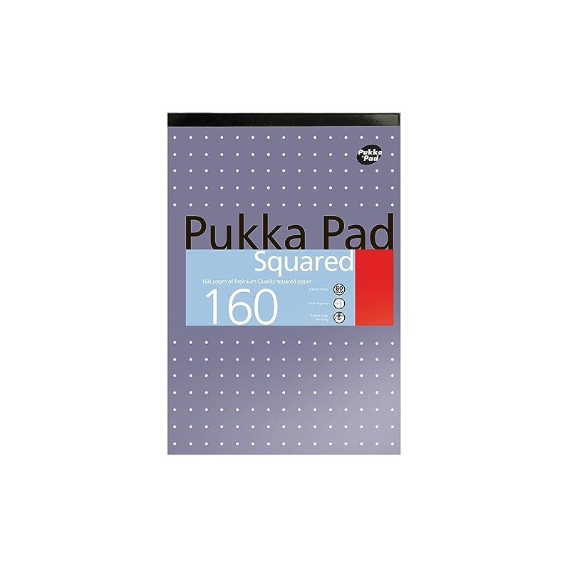 A4 5mm Squared Ruled Pads 80GSM 160 Pages (Single)