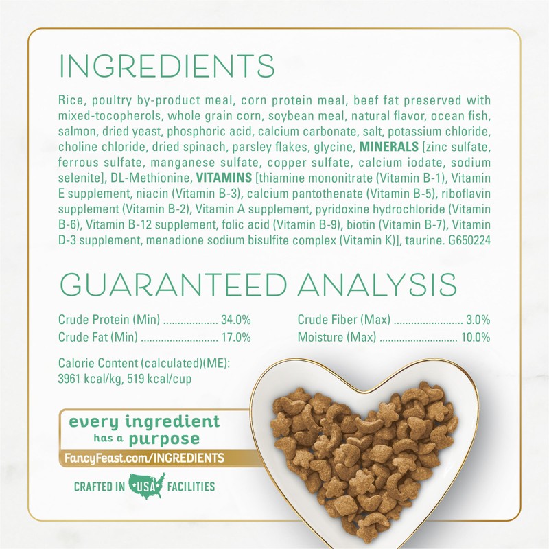 Purina Fancy Feast Dry Cat Food with Ocean Fish and