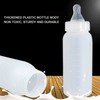 10pcs Small Animal Feeding Bottle Soft Silicone Nipple Thickened Pet