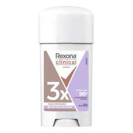 Desodorante Femenino Clinical Extra Dry En Crema Con 58g Rexona