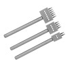 3Pcs Prong Chisel Silver Tool Steel 2/4/6 Prongs DIY Hand