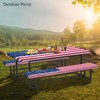 CAPSCEOLL Fitted Picnic Table Cover with Bench Covers 4Th of