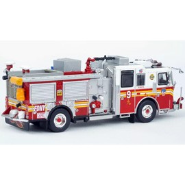 Generic PCX87 New York City Fire Engine Chinatown New in The Box Dimensions 5"" long, 1"" wide, 1"" tall 1/87 Scale, Red
