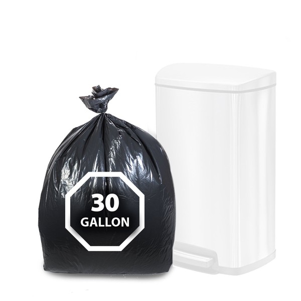 Dualplex Tall Kitchen Trash Bags 30-33 Gallon 100 Count Black Garbage Bag 33” X 39”