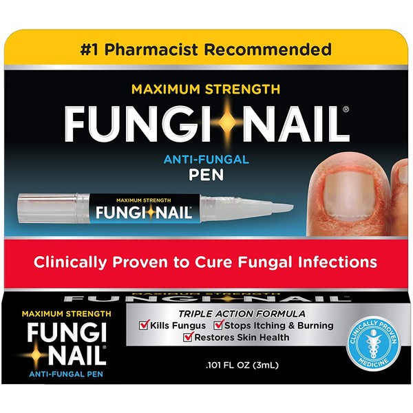 Fungi-Nail Pen Applicator Anti-Fungal Solution, 0.10 Ounce - Kills Fungus That Can Lead To Nail Fungus & Athlete’s Foot Undecylenic Acid & Clinically Proven to Cure Fungal Infections