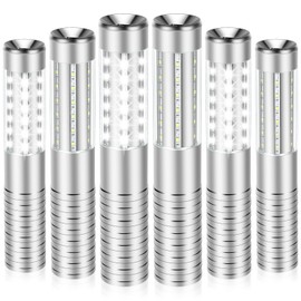 Czgor Bottle Service Light 6 Pack, Rechargeable LED Strobe Baton Lights, Reusable LED Champagne Bottle Handheld Lighting Topper for Bar Nightclub Concert Event Outdoor