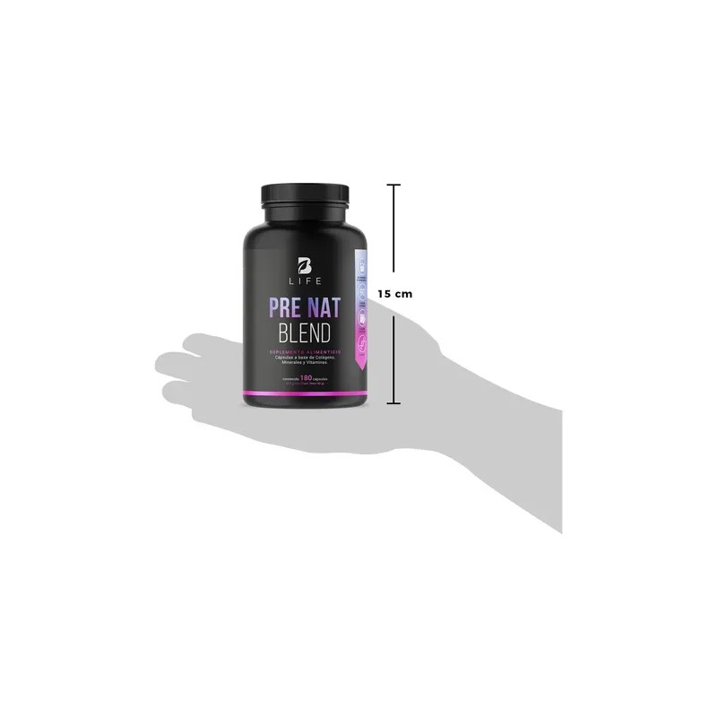 Multivitamínico Prenatal 180 Cápsulas Vitaminas Mujer B Life Sabor Sin