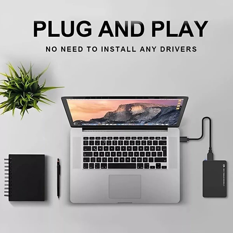 Carcasa Disco Duro Externo Case Adaptador Ssd Sata Usb 3.0