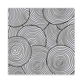 Hero Arts CG799 Cling Stamps, Circle Pattern Bold Prints