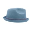 Peter Grimm Depp Fedora Sombrero, Azul desteñido, Small-Medium