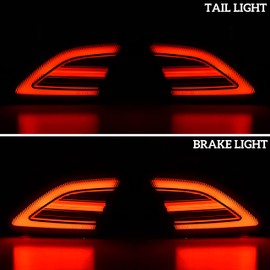 SAUTVS Smoked Black LED Tail Lights for Can Am Spyder, Rear Turn Signal Lights Brake Tail Lamps for Can-Am Spyder F3 All Models Accessories (2PCS)
