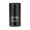 Capri Tools 3/8 in. Drive 11/16 in. Semi-Deep Impact Socket
