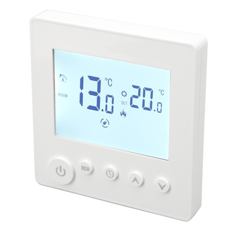 Floor Heating Thermostat Controller Programmable Control Panel LCD Display 90V‑240V