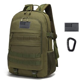 Aocmpxs Military Tactical Backpack, 30L Hiking Daypack Water-Resistant 3 Day Assault Backpacks Molle Army Pack (Green)