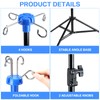 Ferraycle Portable Collapsible IV Pole Stand, 4 Hook IV Portable
