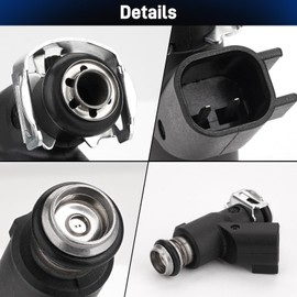 JERBOR Fuel Injector 28160355 Fit for HiSun EFI UTV ATV 450 500 550, for Massimo TSC MSU YS Cowboy for Bennche for Coleman for Cub Cadet Tractor 2011-2018 Replaces 16400-004C-0000