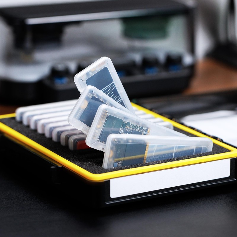 Dual Protect Hard M.2 SSD Holder with 12 PCS Individual
