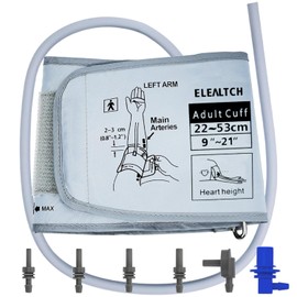 Extra Large Cuff Compatible with Most BP Monitors 9"-21" Inches (22-53CM) XL Blood Pressure Cuff Adult ARM BP Replacement Cuff for Big ARM (X-Large)