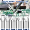 151 Piece Threaded Inserts Soldering Tips Set, 100 W Temperature