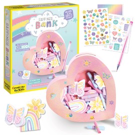 Creativity for Kids Happiness Bank - Craft Kits for Girls and Boys, Kids Toys - Mindfulness Craft for Kids Ages 7-10+