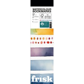 Frisk Watercolour Bookmark Pad 300gsm Cold Pressed/Not 12sheets 55x200mm, White