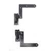 Pair of Olde New Stock Black Steel Blind Shutter Hinges