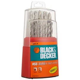 Black and Decker Drill Bit Set of 13 DIY Electric Tools for Drilling and Tightening Tools Metal Wood Plastic Hole Punching 15085