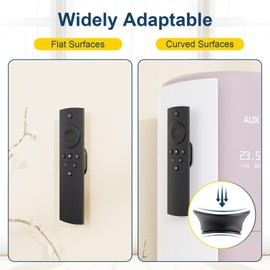 Vaszu Magnetic Remote Control Holder Self-Adhesive Wall Mount, 6 Pack Upgraded Silicone Organizer Storage Wall Holder for Home Office TV, Fan and Air Conditioner Remote Control