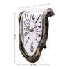 Lafocuse Melting Clock for Shelf, Salvador Dali Clock Silent Non-Ticking