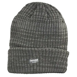 Milano Men's Insulation Beanie Knit Hat Black Gray
