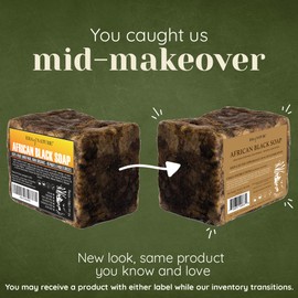 era of nature era of nature Best Raw ORGANIC AFRICAN BLACK SOAP, for Dry Skin and Skin Conditions. Pure & Natural Ingredients, Imported From Ghana - 1lb (16oz)