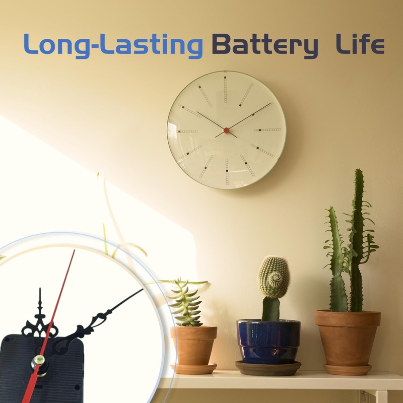 Quartz DIY Wall Clock Replacement Movement, Super Silent Movement for