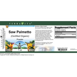 Saw Palmetto (Certified Organic) Powder (1 oz, ZIN: 518714)